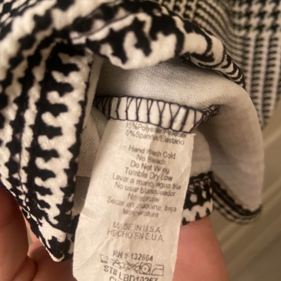 EUC plaid mini dress with gold accent buttons - Picture 6 of 6